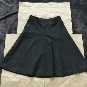 Flared Knee Length Skirt